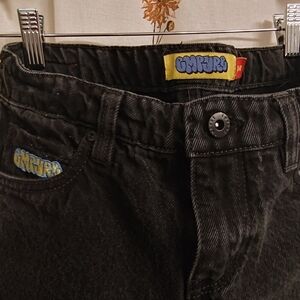 Emoyre Black Jeans Size 24 With Adjustable Waist